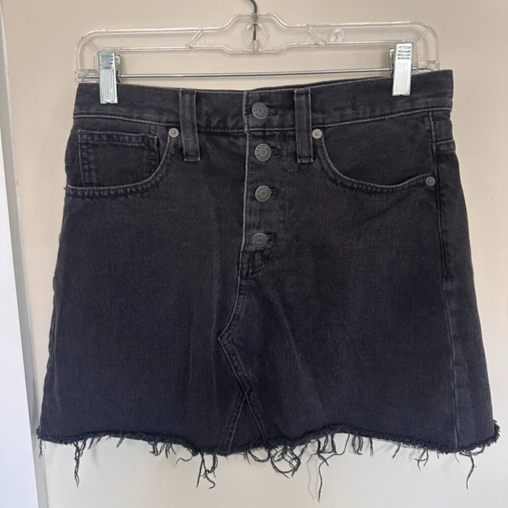 Madewell Rigid Denim A-Line Mini Skirt